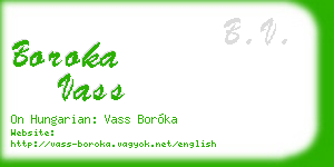 boroka vass business card